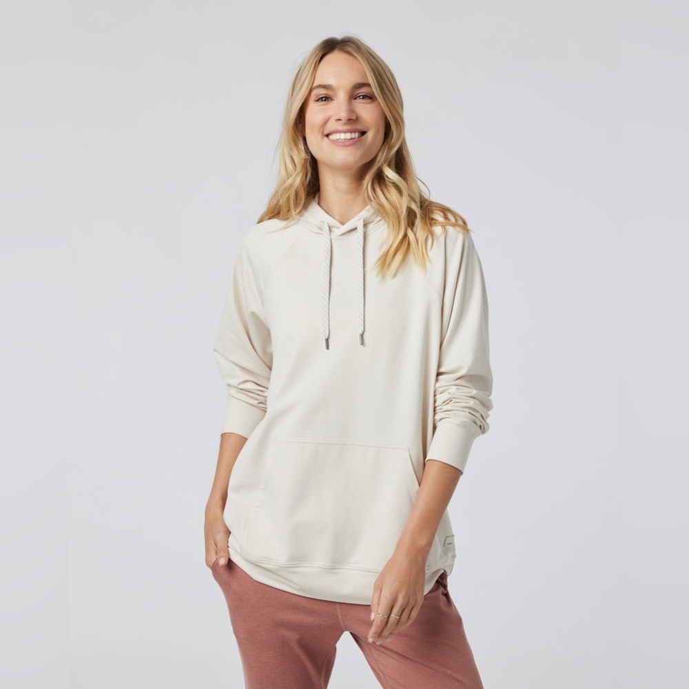 Vuori Halo Oversized Milkweed Cream Hoodie Sweatshirt XL